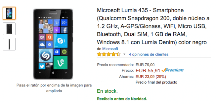 Imagen - Compra ya el Microsoft Lumia 435 por solo 55 euros