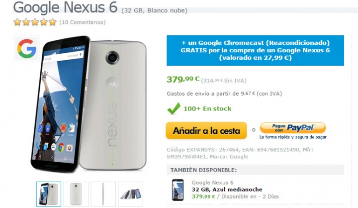 Imagen - Nexus 6 ya no se puede comprar en Google Play