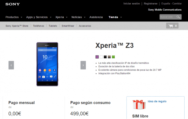 Imagen - 5 tiendas donde comprar el Sony Xperia Z3