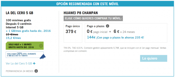 Imagen - Consigue el Huawei P8 con Yoigo por menos de 150 euros