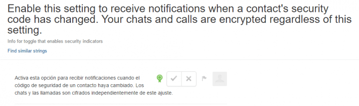 Imagen - WhatsApp nos avisará cuando el código de seguridad de un contacto cambie