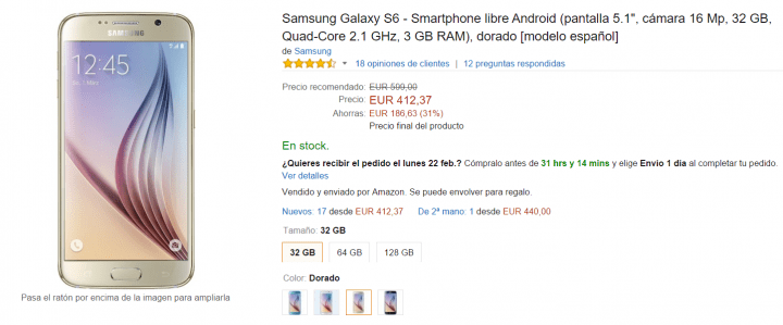 Imagen - Samsung Galaxy S6 por 412 euros y LG G4 por 399 antes del MWC