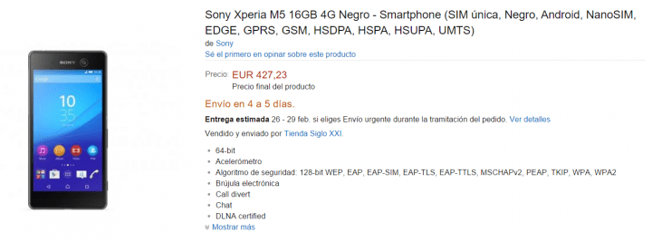 Imagen - Dónde comprar el Sony Xperia M5