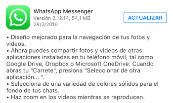 Imagen - WhatsApp ya permite compartir fotos desde Google Drive, Dropbox o OneDrive