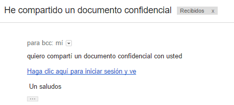 Imagen - Cuidado con el email que pretende compartir un documento confidencial