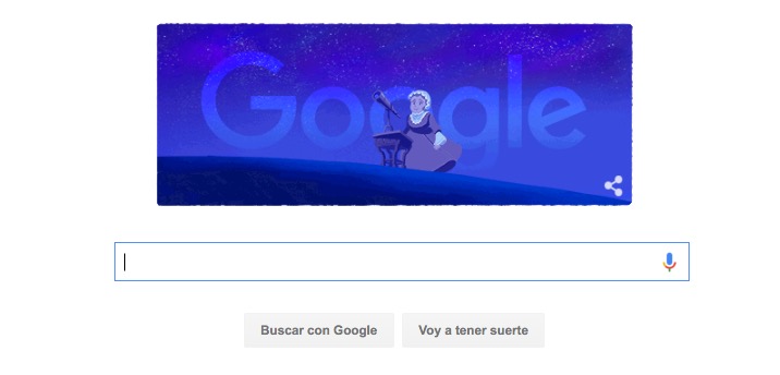 Google recuerda a Caroline Herschel con un Doodle