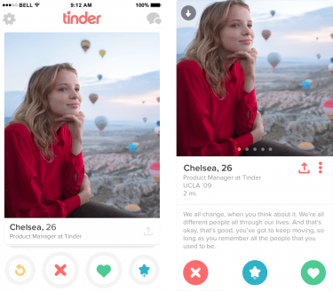 Imagen - Tinder prueba el botón &quot;compartir&quot;