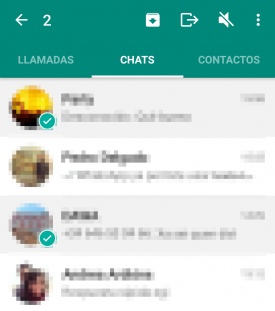 Imagen - WhatsApp añade texto tachado y selección de varias conversaciones