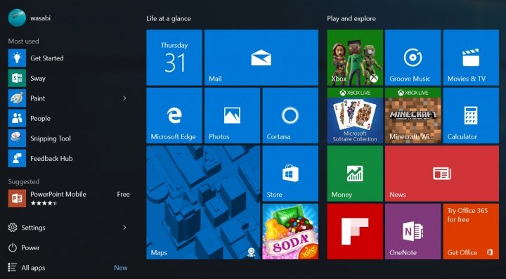 Imagen - Windows 10 Anniversary muestra cómo será su menú Inicio