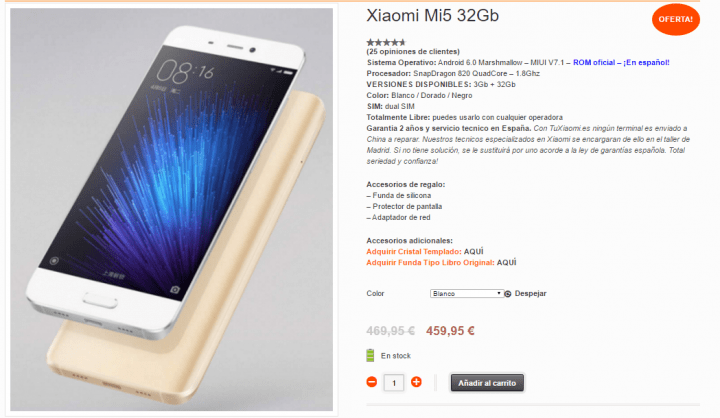 Imagen - 7 sitios para comprar el Xiaomi Mi5 desde España