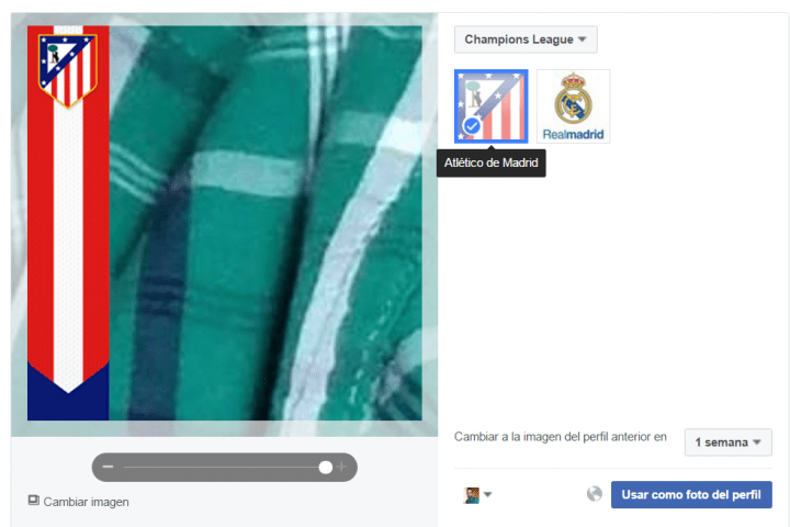 Imagen - Apoya al Real Madrid o Atlético de Madrid en la final de Champions en tu Facebook