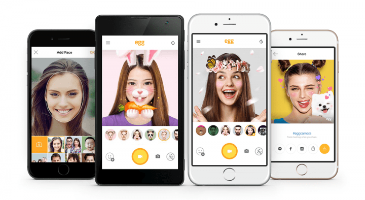LINE Egg, la app que transforma los selfies al estilo Snapchat