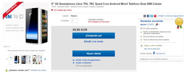 Imagen - Oferta: un smartphone por menos de 40 euros