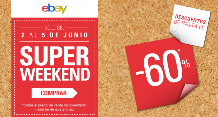 eBay Superweekend, las mejores ofertas de tecnología del 2 al 5 de junio