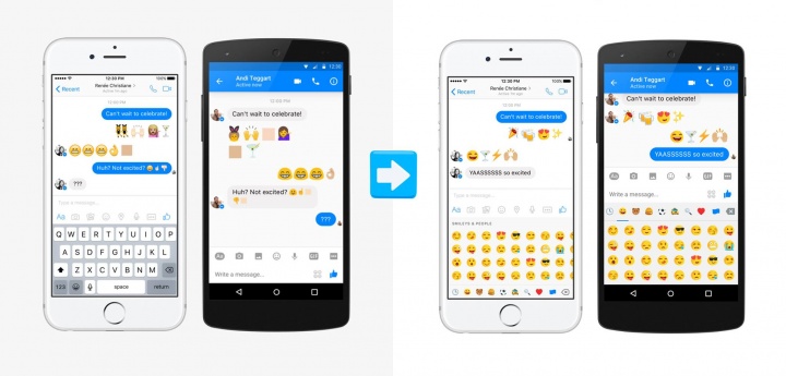 Imagen - Facebook Messenger añade emojis raciales y de igualdad de género