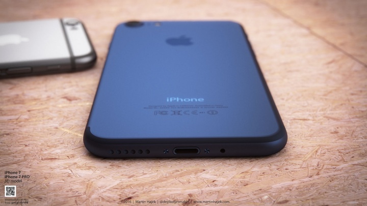Imagen - Un concepto del iPhone 7 en azul muestra cómo sería el favorito
