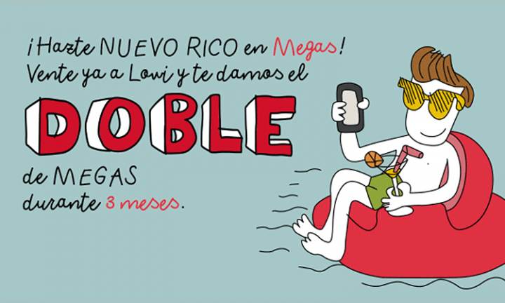 Lowi regala el doble de megas este verano