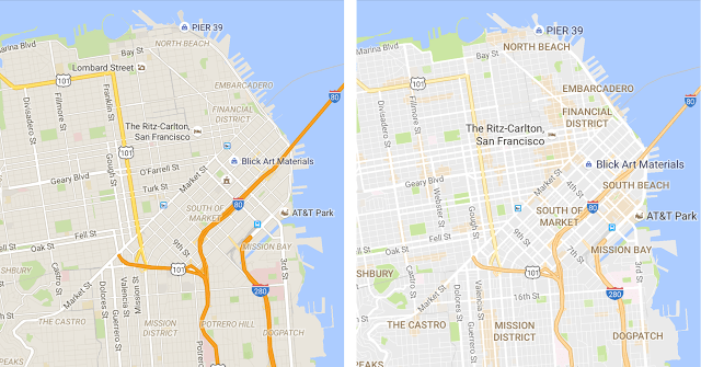 Imagen - Google Maps cambia los colores del mapa