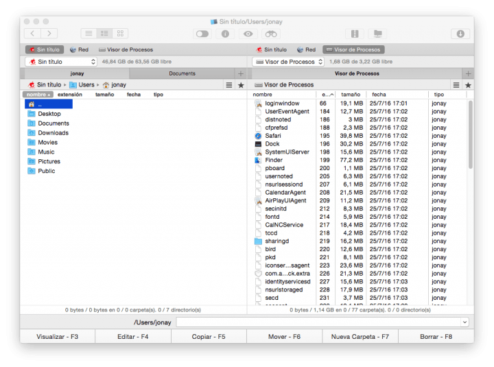 Imagen - Review: Commander One, un administrador de archivos con pestañas para OS X