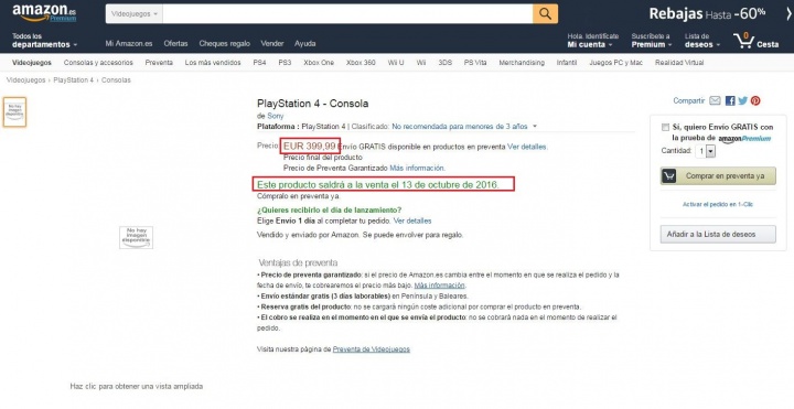 Imagen - Playstation 4 Neo aparece en Amazon por 400 euros