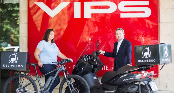 VIPS, VIPSmart, Ginos, Fridays, The Wok y Rugantino ya reparten a domicilio con Deliveroo