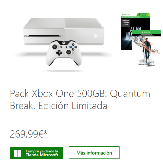 Imagen - Xbox One con un juego baja su precio a 269,99 euros