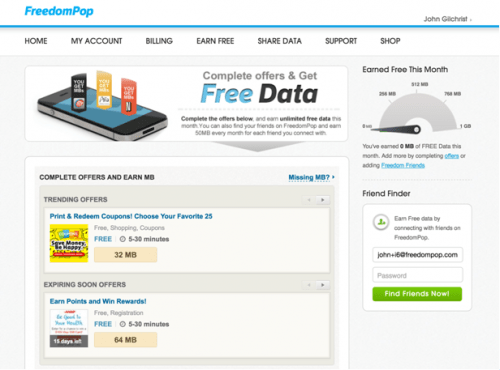 Imagen - FreedomPop ofrece datos extra gratis participando en sus ofertas