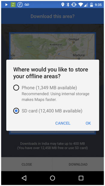 Imagen - Google Maps ya permite guardar los mapas en la tarjeta microSD