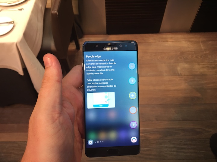 Imagen - Toma de contacto del Samsung Galaxy Note 7