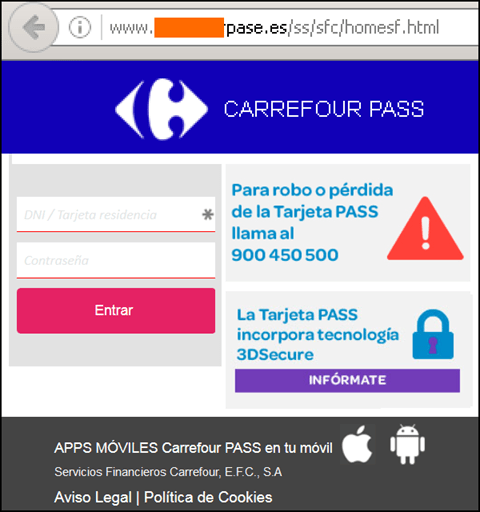 Imagen - Un falso email pretende robarte las claves de Carrefour Pass
