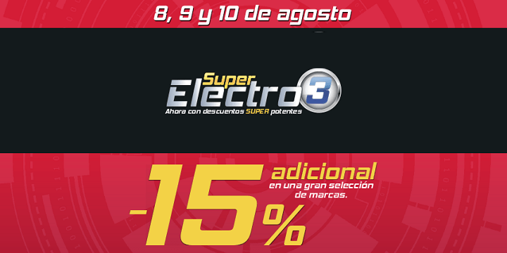 El Corte Inglés celebra Super Electro 3 hasta el 10 de agosto