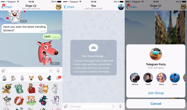 Imagen - Telegram añade stickers destacados, almacenamiento personal y más