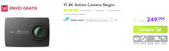 Imagen - Dónde comprar la Xiaomi Yi 4K Action Camera