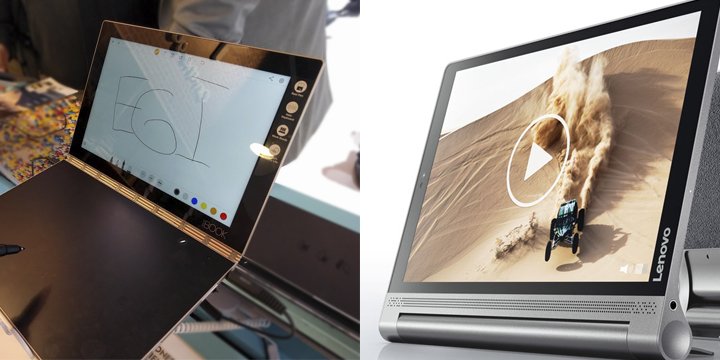 Yoga Book y Yoga Tab 3 Plus, las nuevas tablet de Lenovo con Windows y Android