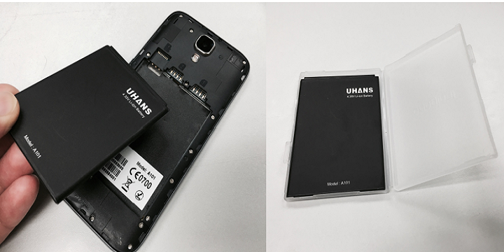 UHANS A101, un teléfono que permite cargar su batería de forma independiente