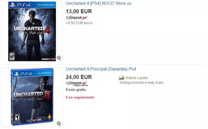 ebay juegos ps4