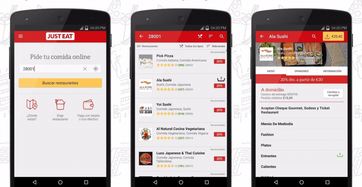 6 apps para pedir comida a domicilio