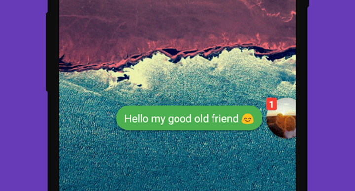 Cómo recibir notificaciones de WhatsApp en forma de burbuja