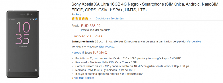 Imagen - Dónde comprar el Sony Xperia XA Ultra