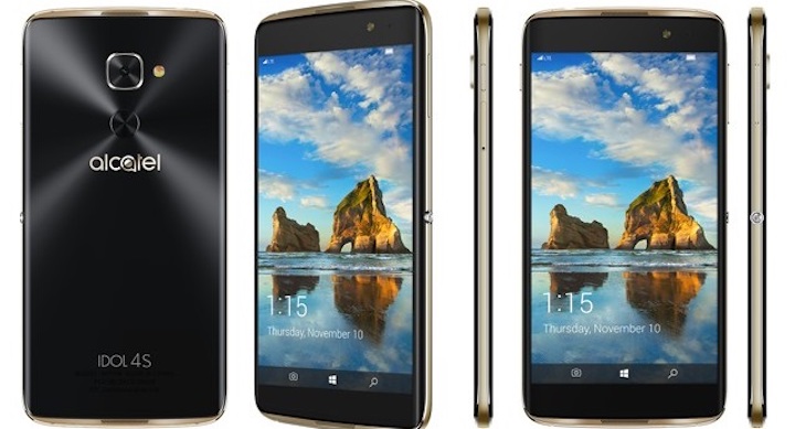 Alcatel Idol 4S llega con Windows 10 y gafas VR