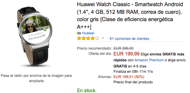 Imagen - Oferta: Huawei Watch Classic por 199 euros en Black Friday