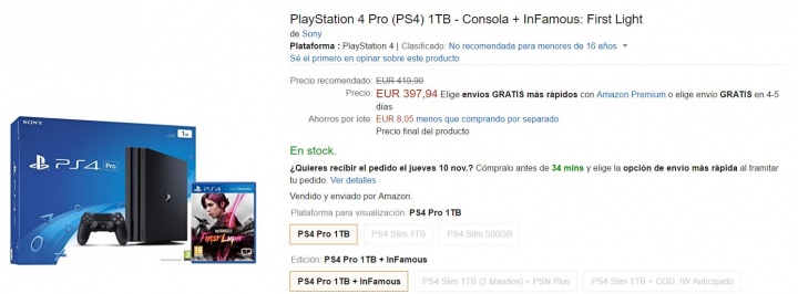 Imagen - PlayStation 4 Pro ya está a la venta en España