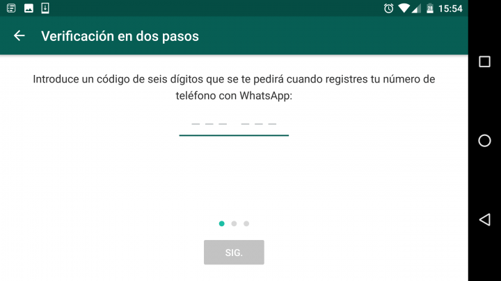 Imagen - Cómo activar la verificación en dos pasos en WhatsApp