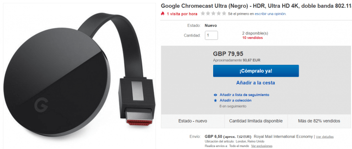 Imagen - 4 tiendas dónde comprar el Chromecast Ultra
