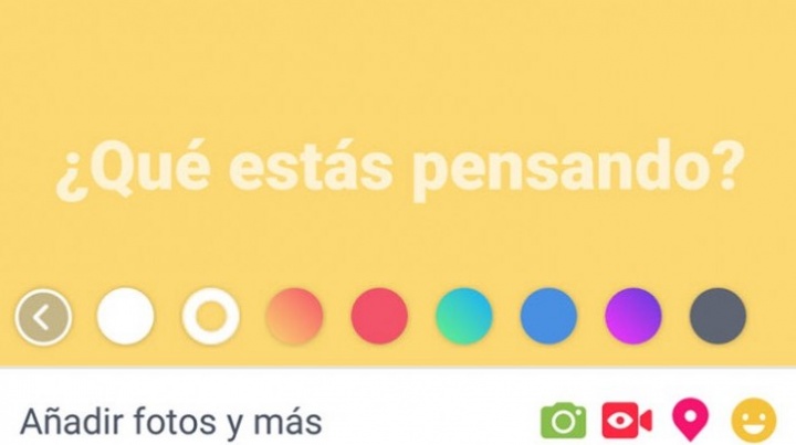 Imagen - Facebook para Android permite poner un fondo de color a las publicaciones