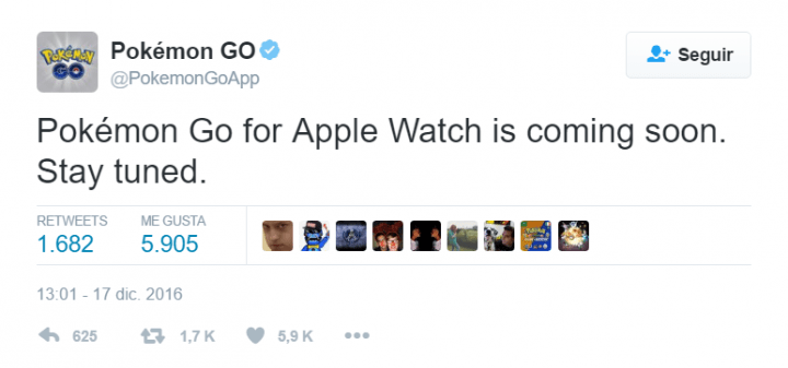 Imagen - Pokémon Go llegará al Apple Watch