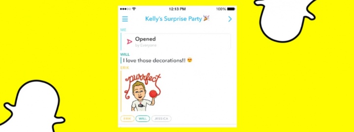 Imagen - Snapchat añade conversaciones en grupo