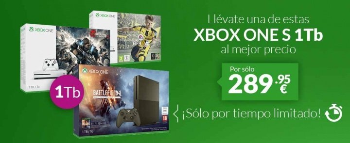 Imagen - Oferta: Xbox One S 500 GB + juego por tan solo 249,95 euros