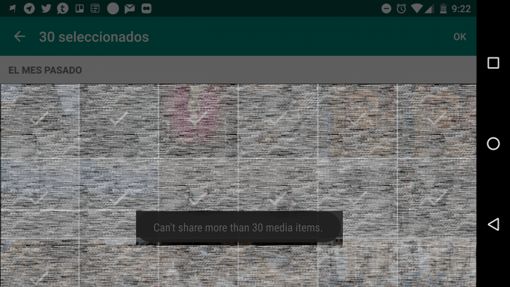 Imagen - WhatsApp beta ya permite enviar hasta 30 imágenes al mismo tiempo