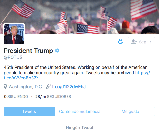Imagen - La cuenta POTUS elimina todos sus tweets con la llegada de Donald Trump
